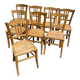 Set de 8 chaises bistrot brutes