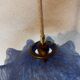 Vintage draped opaline glass pendant.