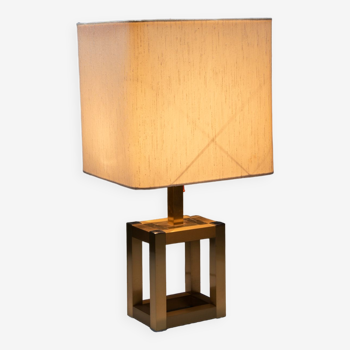 70s table lamp with brass base