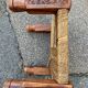 3 Indian wooden and rope stools