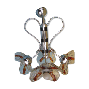 Lustre 4 branches, métal
