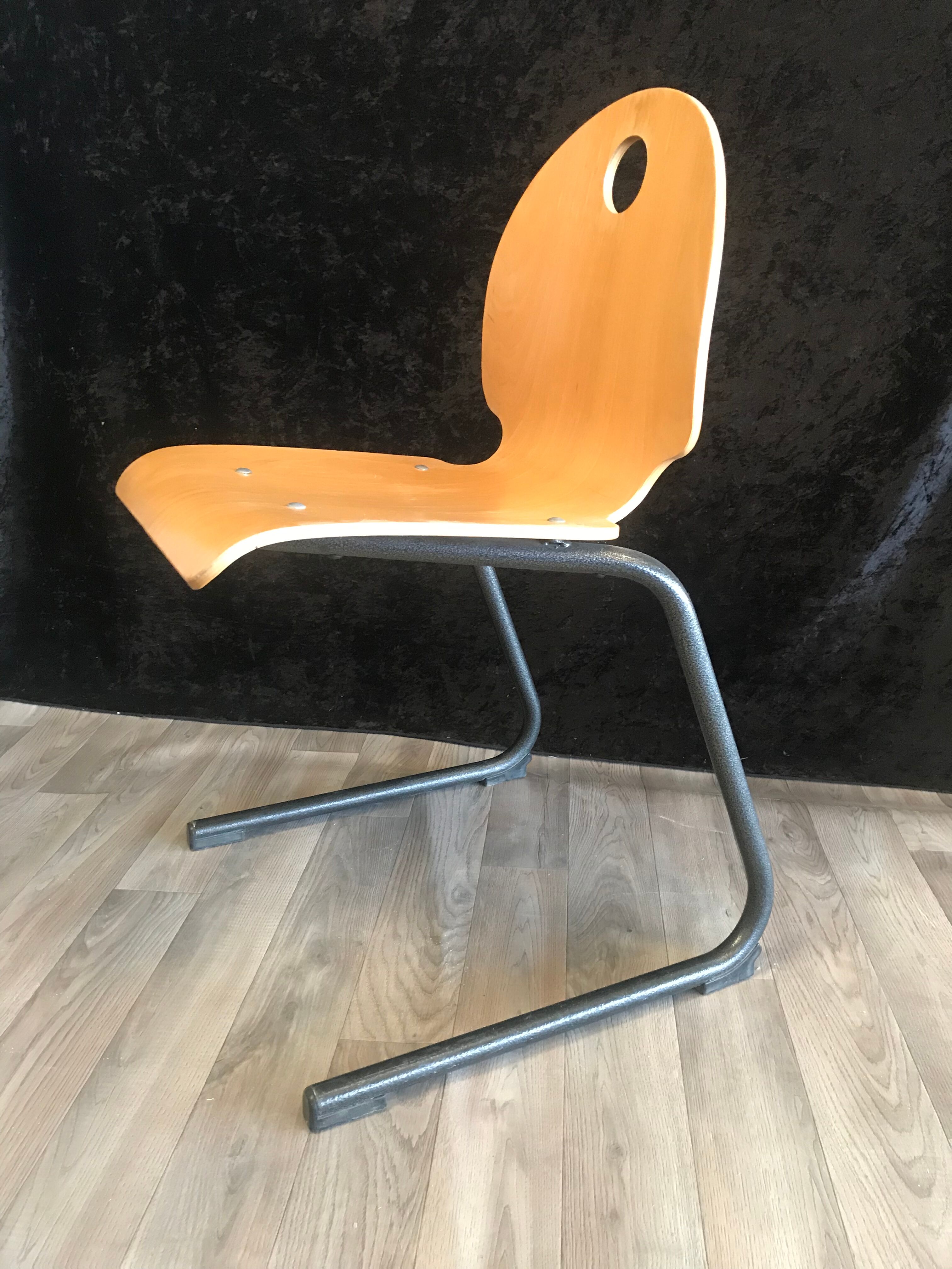 Chair glulam-glued sledge