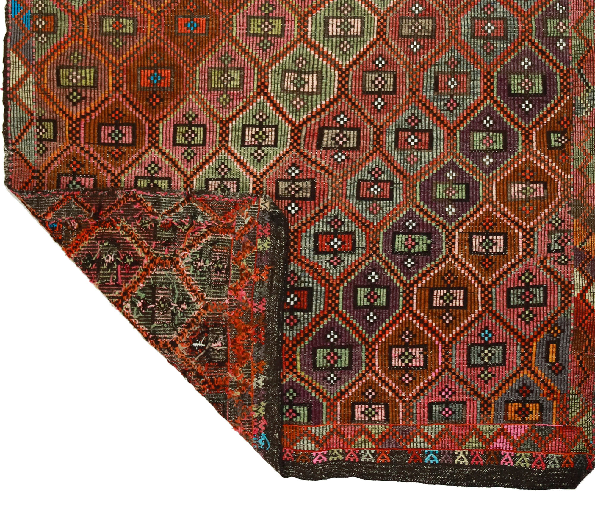 Tapis kilim artisanal anatolien 277 cm x 176 cm