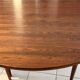 Round extendable table Rosewood Denmark vintage 1970