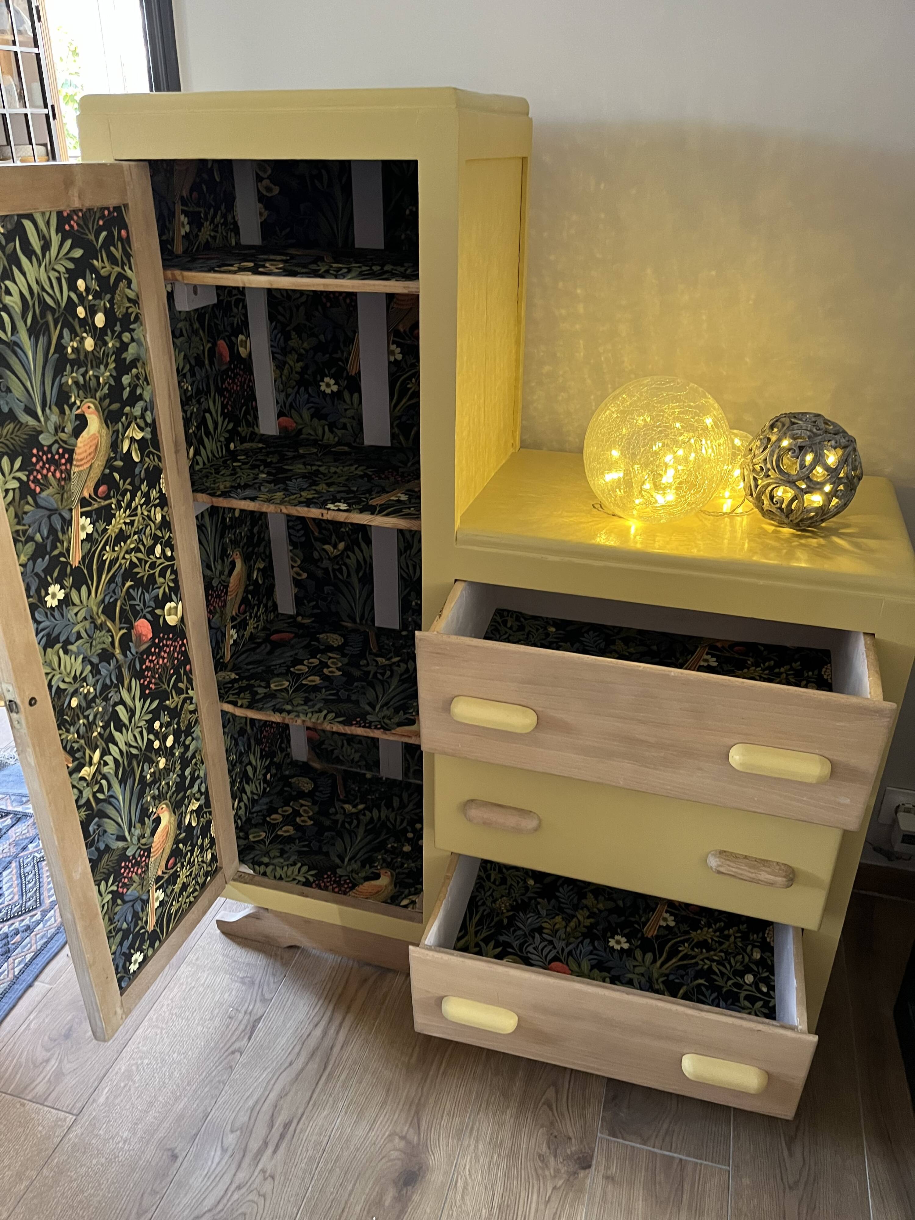 Re-styled asymmetrical wardrobe