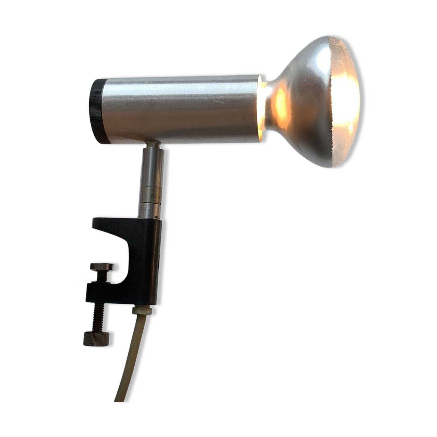 Vintage minimalist clip lamps from the space age, Table or Shelf, by Philips
