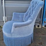 Napoleon III tufted armchair