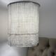 Old linen curtain suspension