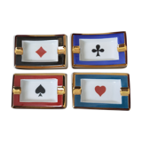 Quartet of individual ashtrays