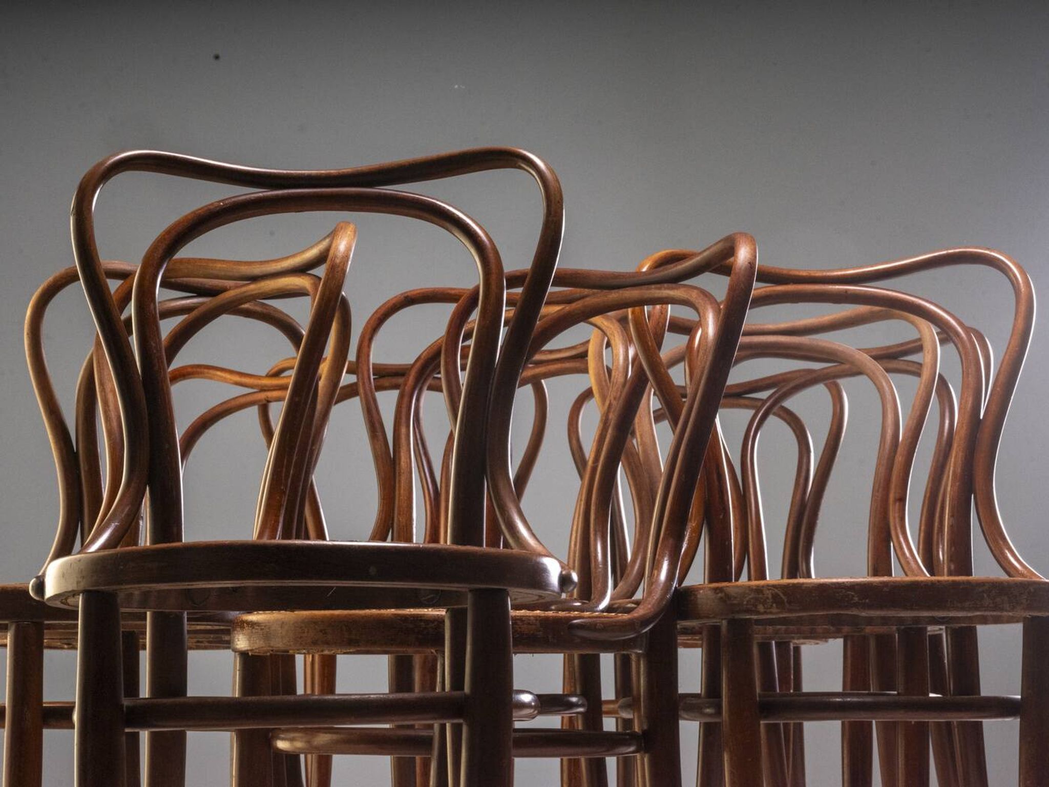 Set of 12 Chairs, J. & J. Kohn, 1900s–1930s, Austria