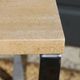 2 nesting tables chrome steel travertine