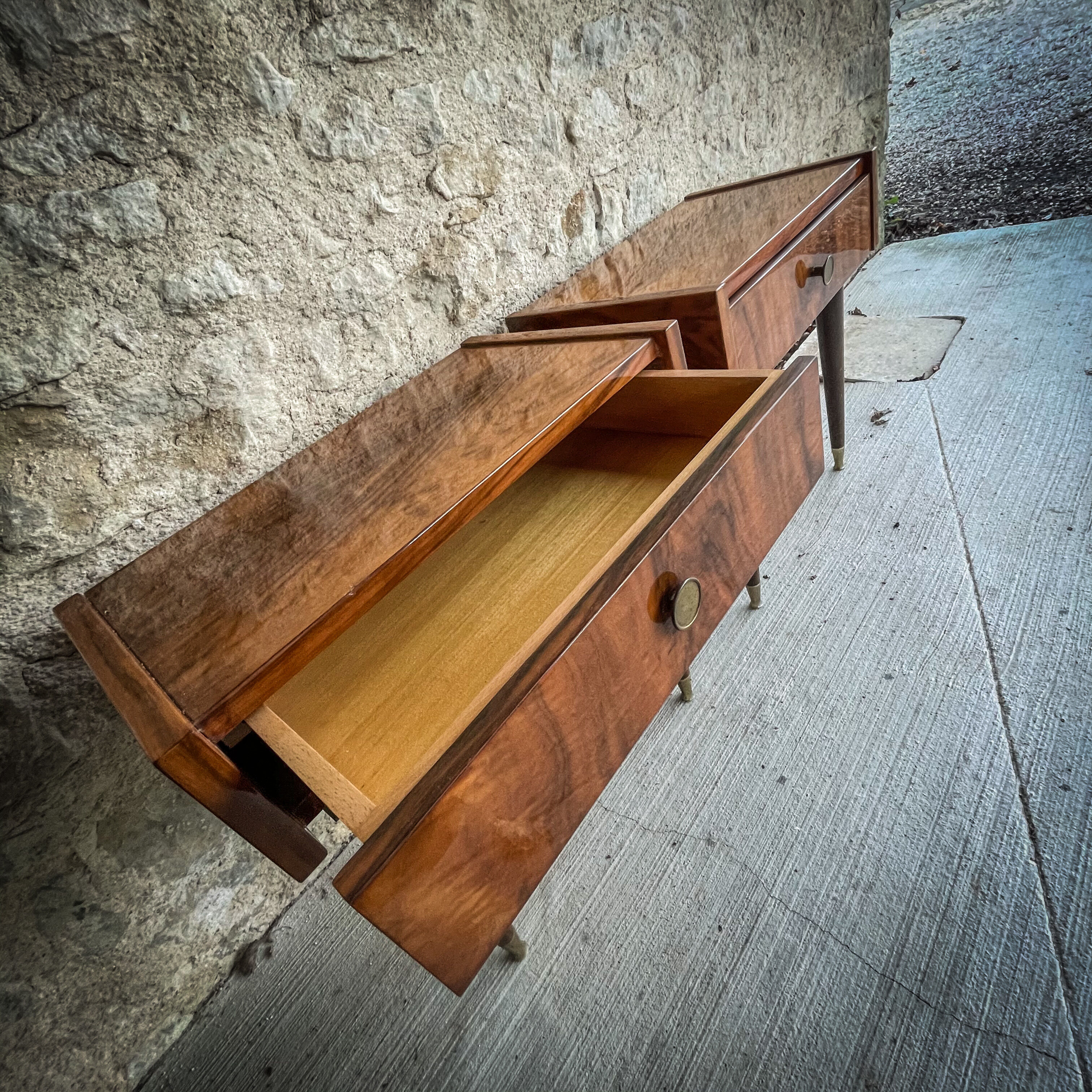 Pair of Rosewood bedside tables