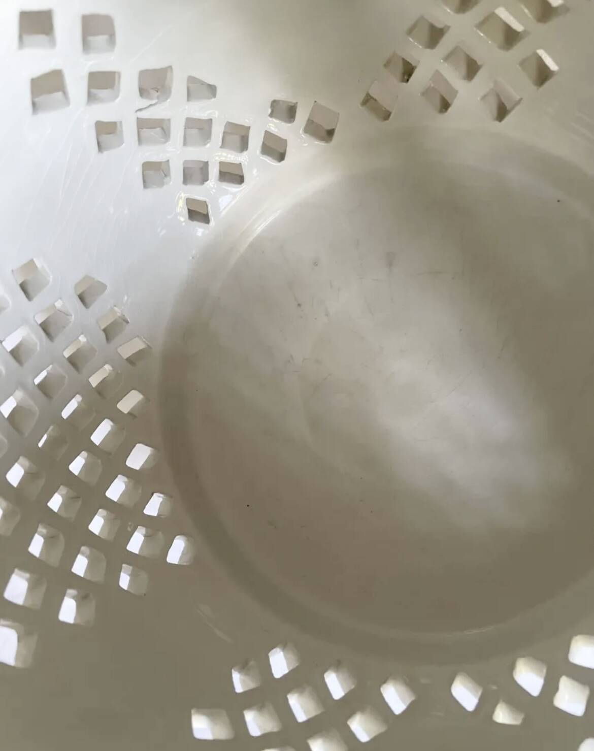 Openwork planter in Italian earthenware