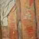 Original European oil on panel – construction scene