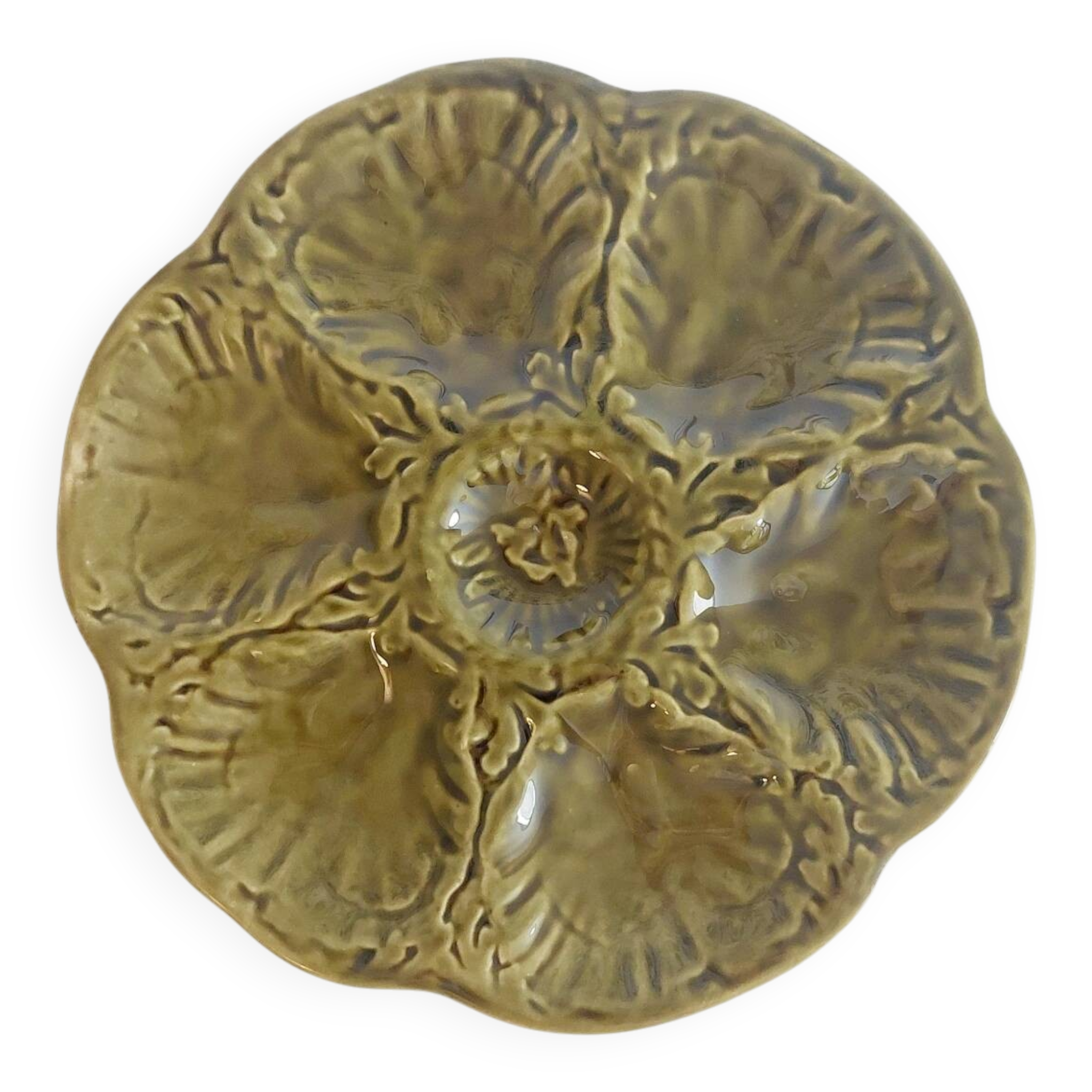 6 oyster plates Gien
