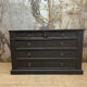 Commode empire noire velours