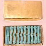 Set of 10 Art-Nouveau ceramic knife holders in perfect condition