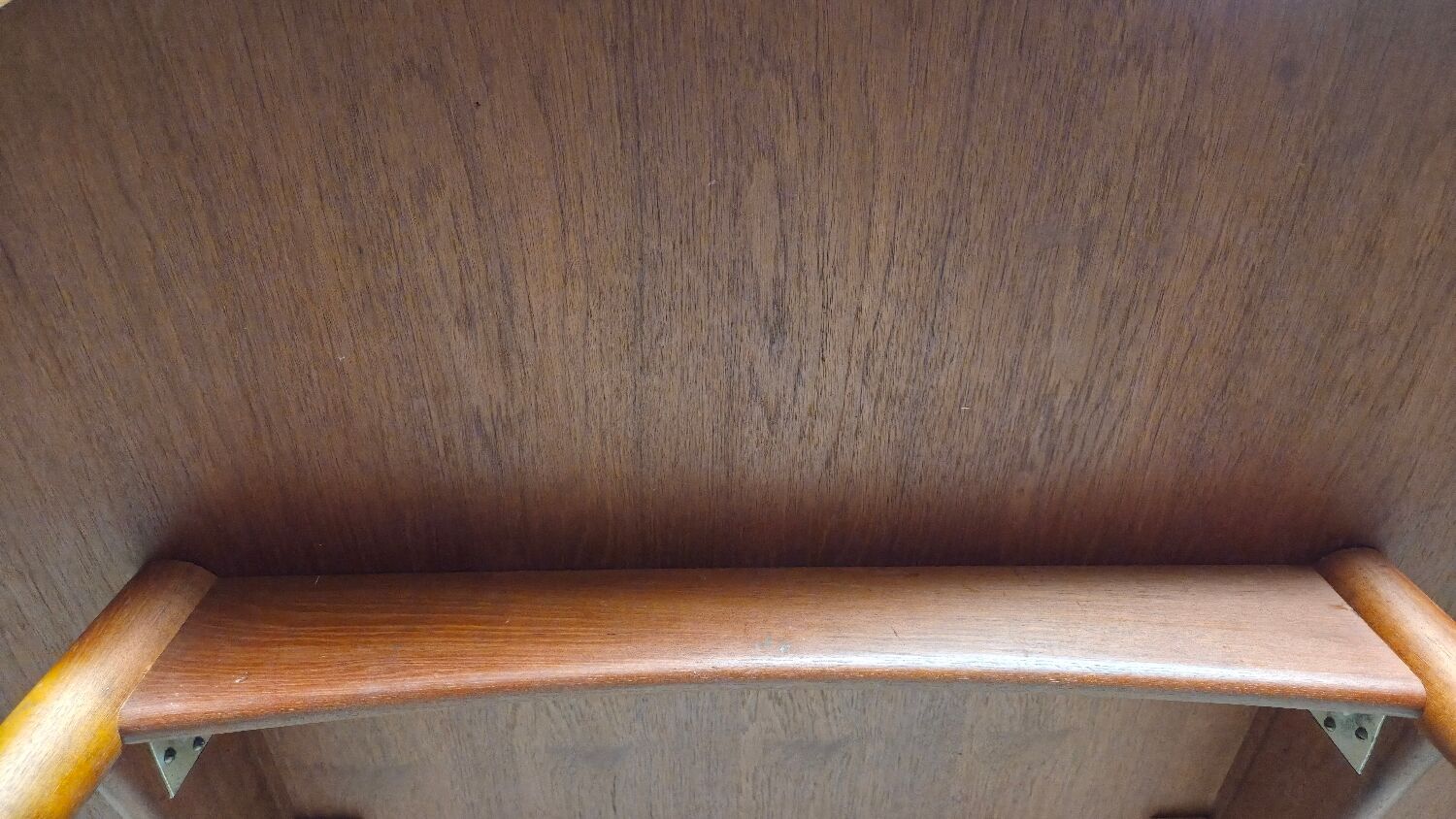 1960 stamped round teak dining table