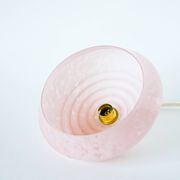 Suspension en verre de Clichy, Rose Bonbon, Art Déco, 1930