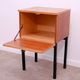 Mid-century bedside table by UP Závody, walnut nightstand with storage