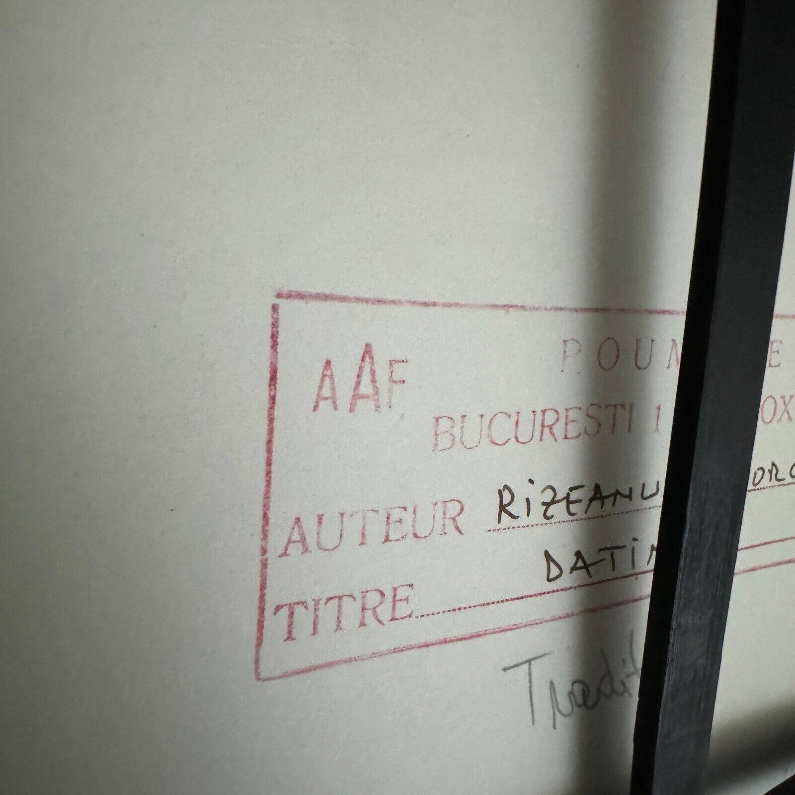 Artistic photo signed by Gheorge Rizeanu XXth 2 Romanian children