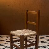 Rustic straw chair