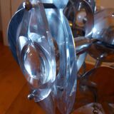 Vintage chandelier 70'S Oscar Torlasco , 9 lights