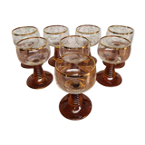 White wine glasses Rhin Durand Luminarc Roemer 1970s