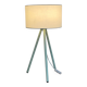 Lampe tripode metal vert années 90