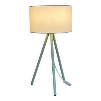 90s green metal tripod lamp