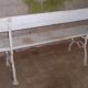 Garden bench oak and cast iron late nineteenth
