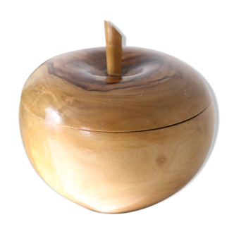 Wooden box, artisanal turning