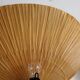 Set of 2 Uchiwa bamboo and rice paper wall lights by Ingo Maurer, Germany 1973