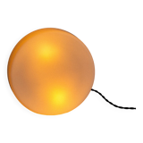 Wall or ceiling light in matt white opaline, 60s/70s