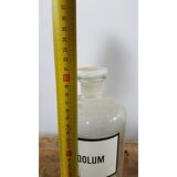 Brocante apothecary bottle 1 ltr with various prints