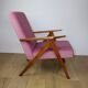 Vintage armchair B-310 VAR pink Jade structural 1970s