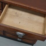Armoire d'apothicaire vintage en chêne français, années 1950