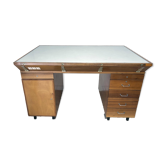 Bureau en bois massif, table lumineuse