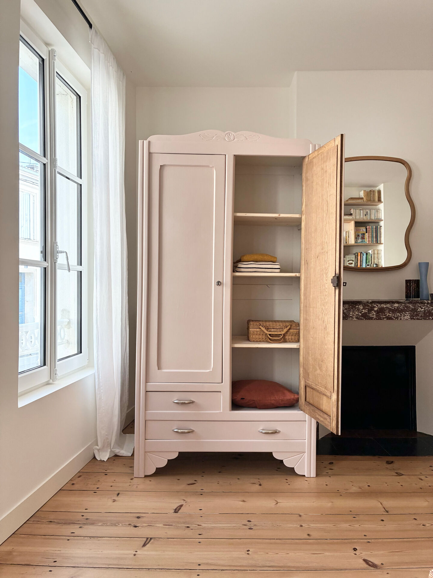 Colourful Art Deco wardrobe