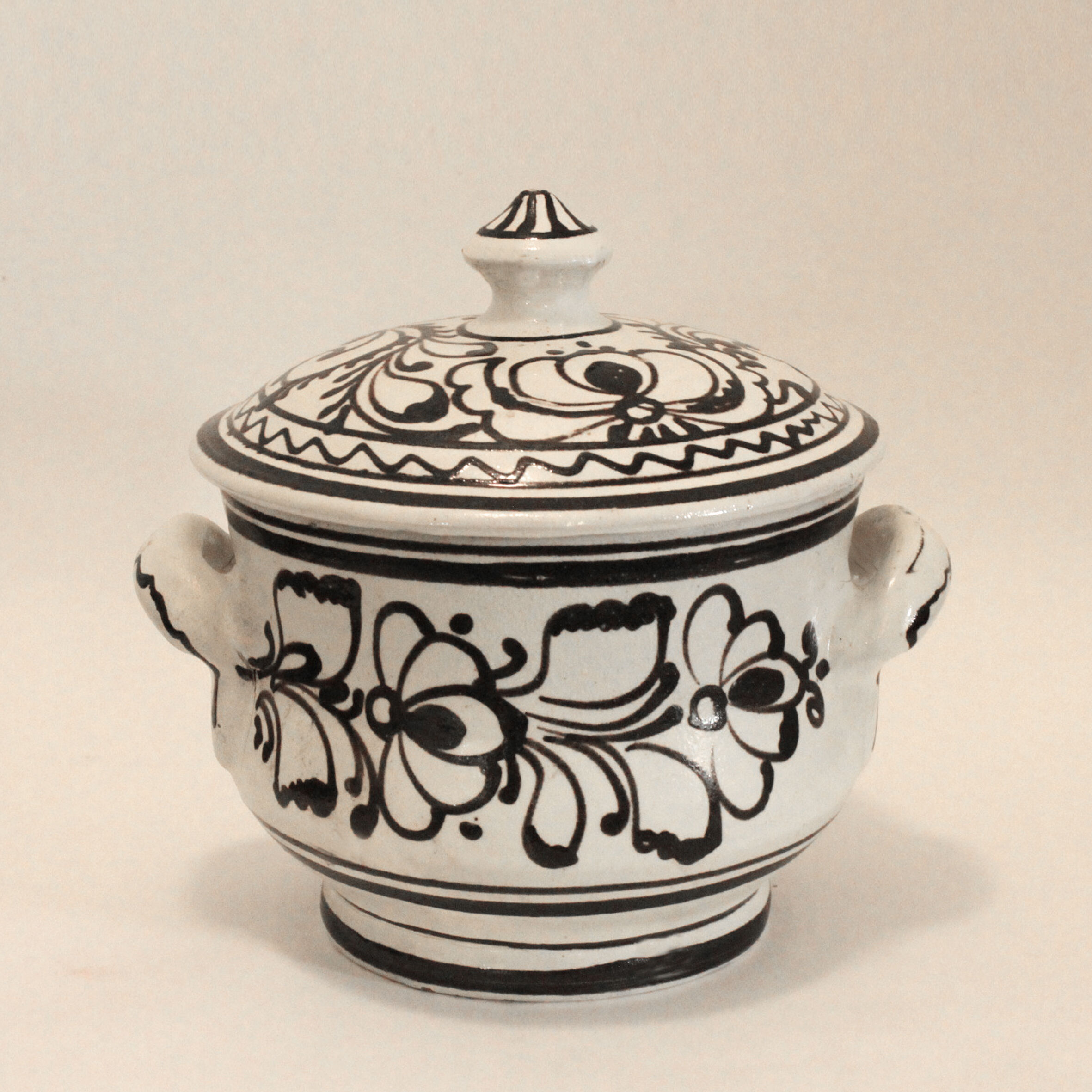 Artisanal pot Ilyés Vészti Mihaly (Romania) H19xØ17cm