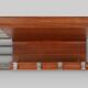 Mid-century coatrack by De Coene in bent plywood, Belgium 1960