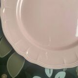 6 pink dinner plates