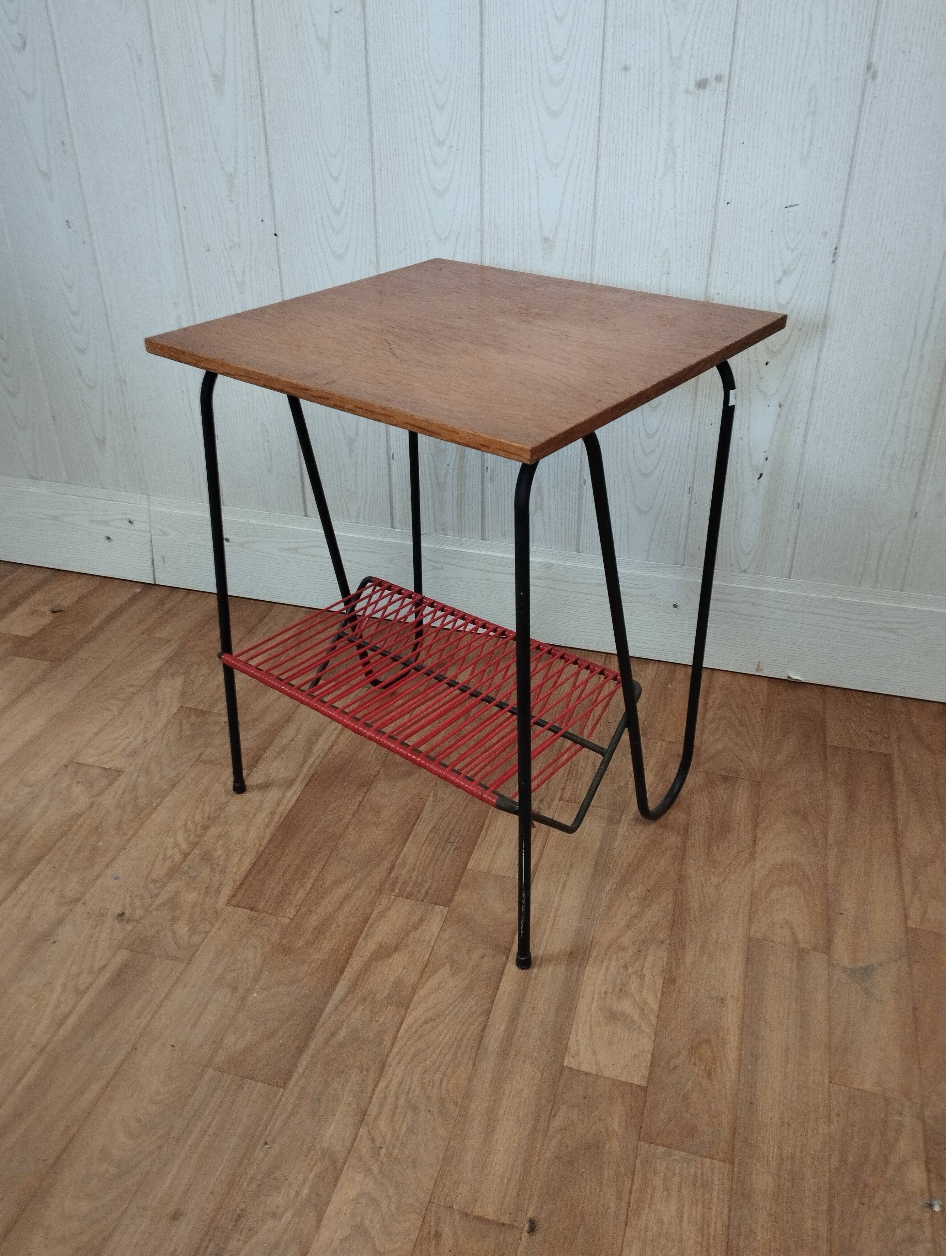 Side table turntable vinyl record holder