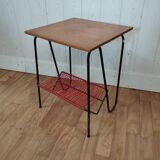 Side table turntable vinyl record holder