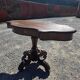 Antique round table in solid oak