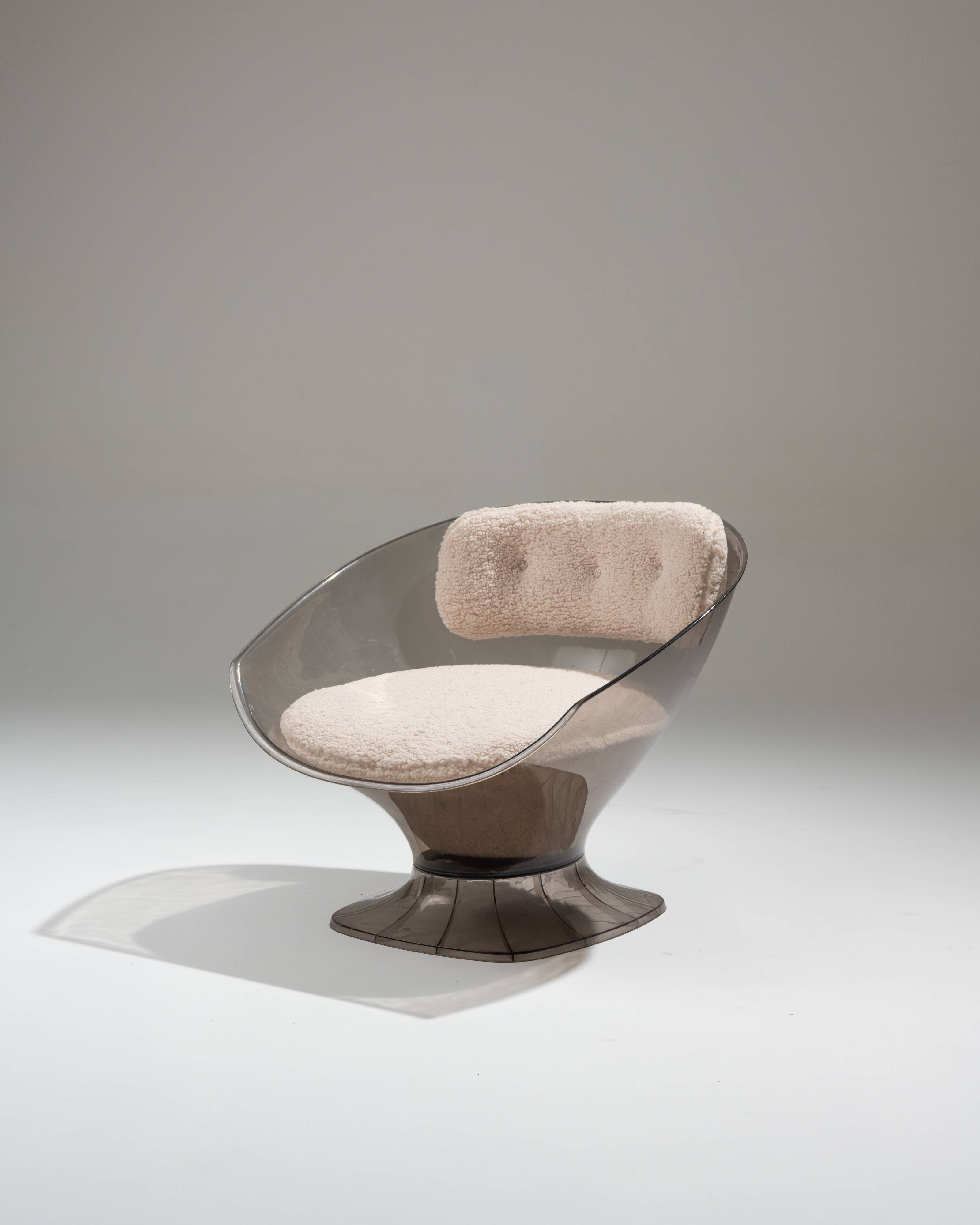 Pair of raphael raffel lounge chairs, 1980s