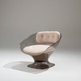 Pair of raphael raffel lounge chairs, 1980s