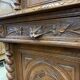 Buffet 2 corps de chasse en bois tourné et sculpté, vers 1900