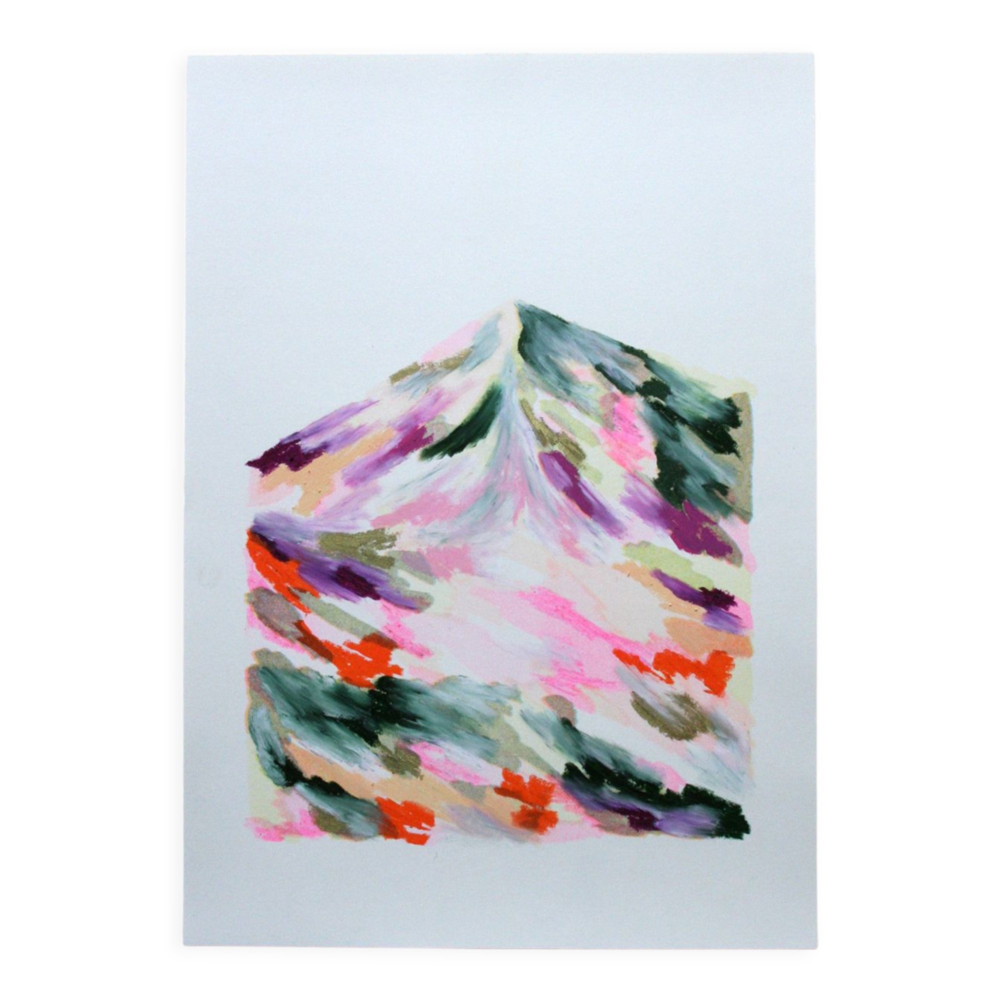 Summer Mountain - Risographie & Pastel