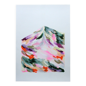 Summer Mountain - Risographie & Pastel